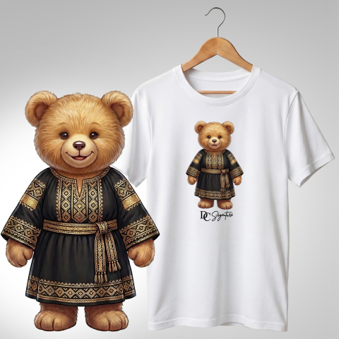 Port Tradițional - Tricou personalizat "Ursuleți port tradițional românesc"