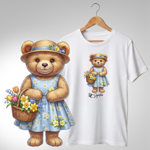 Colecția Ursuleți Cu Flori - Tricou "Ursuleț cu Flori" - DC Signature
