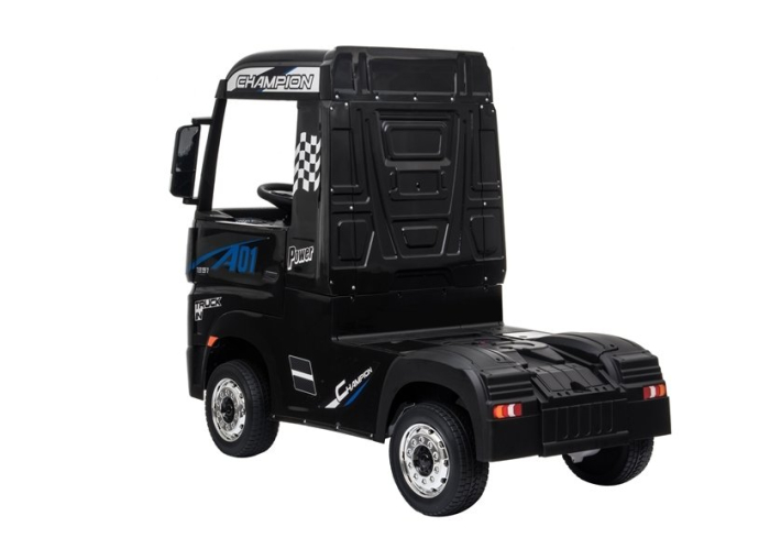 Camion Electric pentru Copii Mercedes Actros - Negru Lăcuit [6]