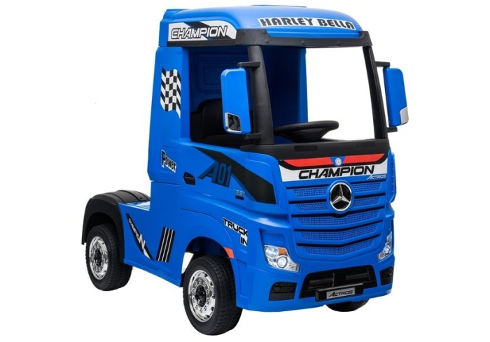 Camion Electric pentru Copii Mercedes Actros - Albastru Lăcuit [7]