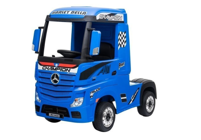 Camion Electric pentru Copii Mercedes Actros - Albastru Lăcuit [3]