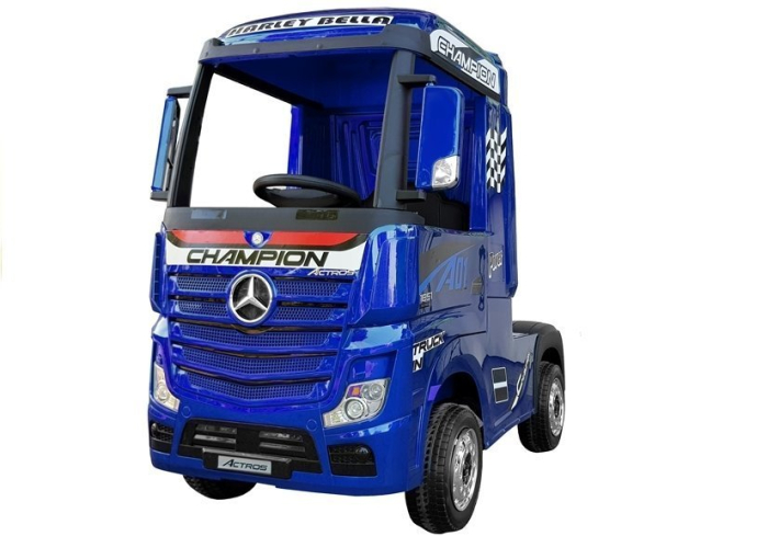 Camion Electric pentru Copii Mercedes Actros - Albastru Lăcuit [2]