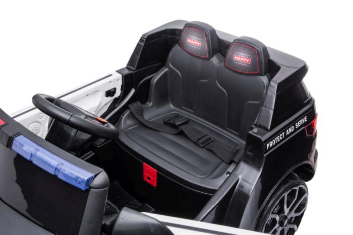 Mașină Electrică pentru Copii Poliție 12V Alb [10]