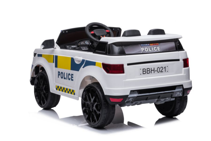 Mașină Electrică pentru Copii Poliție 12V Alb [5]