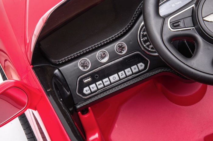 Mașină Electrică pentru Copii Bentley Mulsanne 12V Roșu Lăcuit [7]