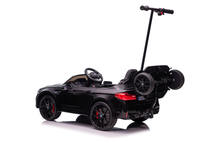 Mașină Electrică pentru Copii BMW M5 12V Negru Lăcuit cu Platformă pentru Părinte [7]