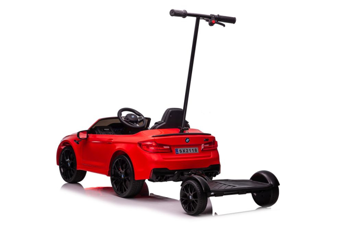 Mașină Electrică pentru Copii BMW M5 Rosu 12V cu Platformă pentru Părinte [3]