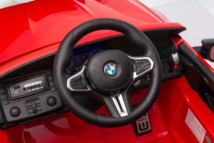 Mașină Electrică pentru Copii BMW M5 Rosu 12V cu Platformă pentru Părinte [11]