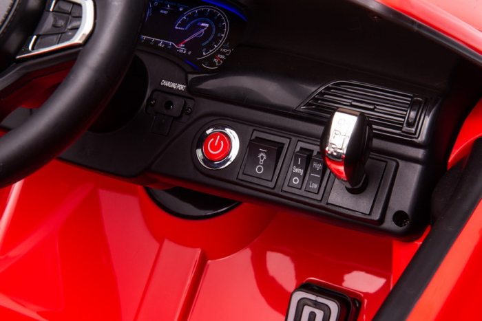 Mașină Electrică pentru Copii BMW M5 Rosu 12V cu Platformă pentru Părinte [10]