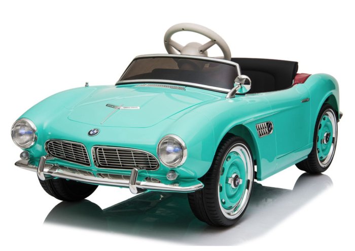 Mașină Electrică pentru Copii BMW Retro Albastru Deschis [2]