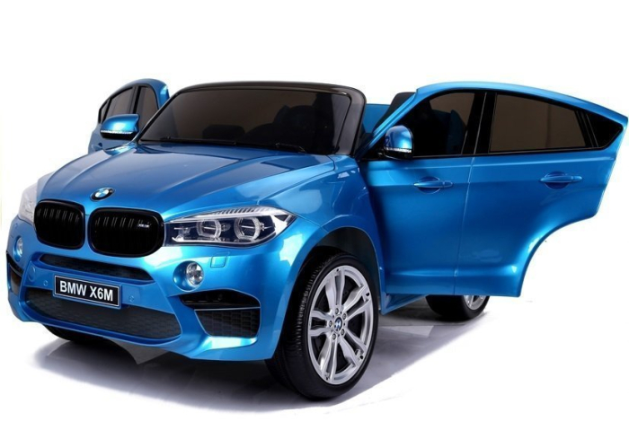Mașină Electrică pentru Copii BMW X6M 12V 2 Locuri Albastru [7]