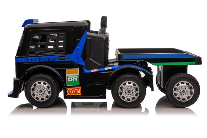 Camion Electric pentru Copii Mercedes-Benz Axor 12V cu Remorcă Bleumarin [5]