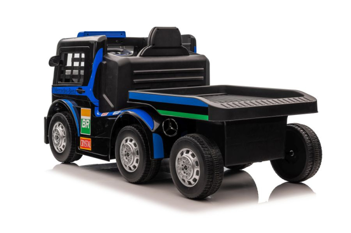 Camion Electric pentru Copii Mercedes-Benz Axor 12V cu Remorcă Bleumarin [6]