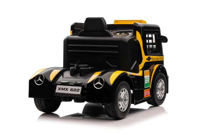 Camion Electric pentru Copii Mercedes 12V Galben [4]