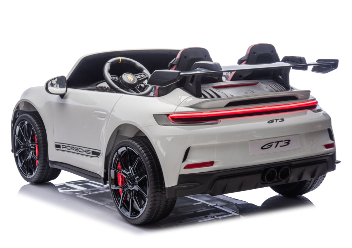 Mașină electrică pentru copii Porsche GT3  24V 2x150–280W, Alb [5]