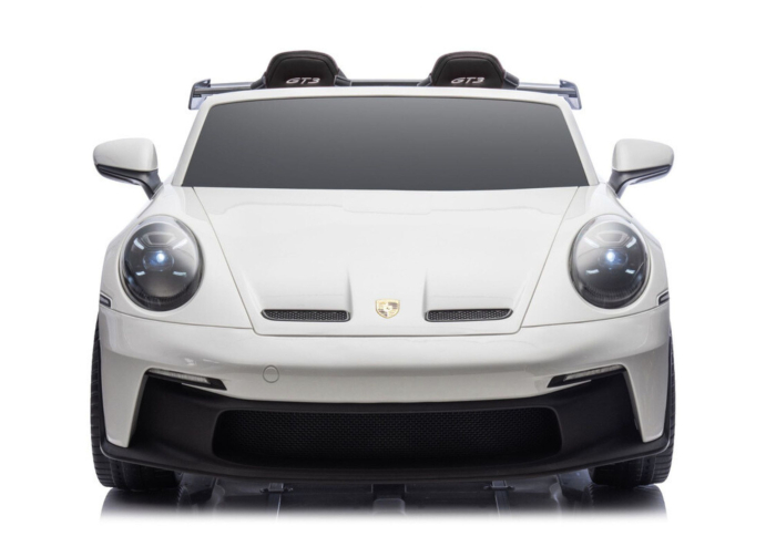 Mașină electrică pentru copii Porsche GT3  24V 2x150–280W, Alb [3]