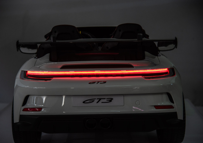 Mașină electrică pentru copii Porsche GT3  24V 2x150–280W, Alb [10]