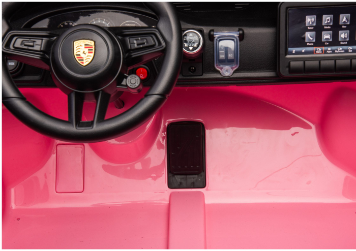 Mașină electrică pentru copii Porsche GT3  24V 2x150–280W, Roz [8]