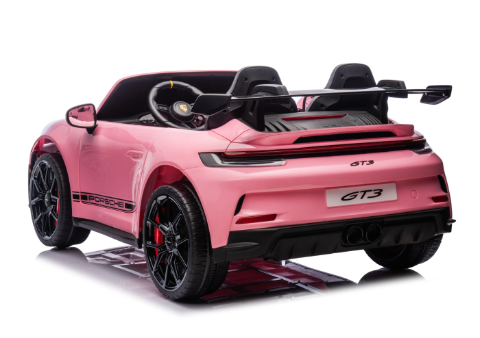 Mașină electrică pentru copii Porsche GT3  24V 2x150–280W, Roz [6]