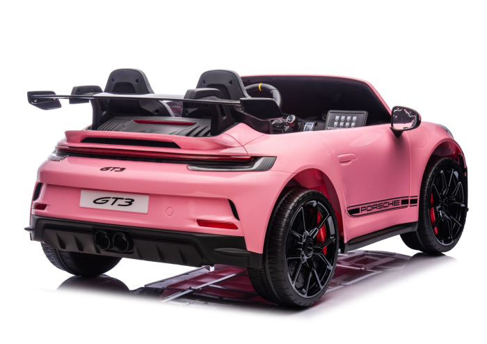 Mașină electrică pentru copii Porsche GT3  24V 2x150–280W, Roz [5]