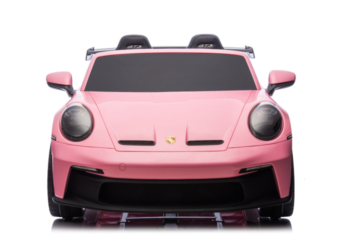 Mașină electrică pentru copii Porsche GT3  24V 2x150–280W, Roz [3]