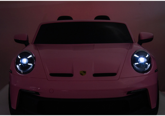 Mașină electrică pentru copii Porsche GT3  24V 2x150–280W, Roz [10]