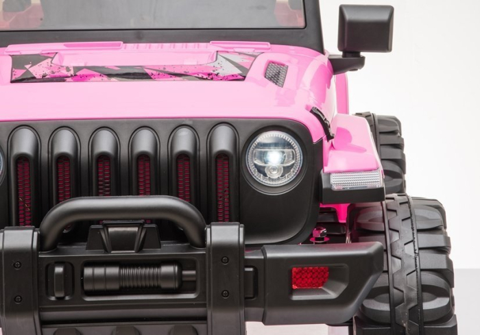 Mașină Electrică pentru Copii SUV Off-Road 12V Roz [9]