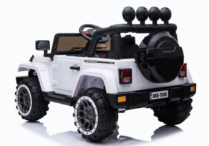 Mașină Electrică pentru Copii Jeep 4x4 12V 4x45W Alb [3]