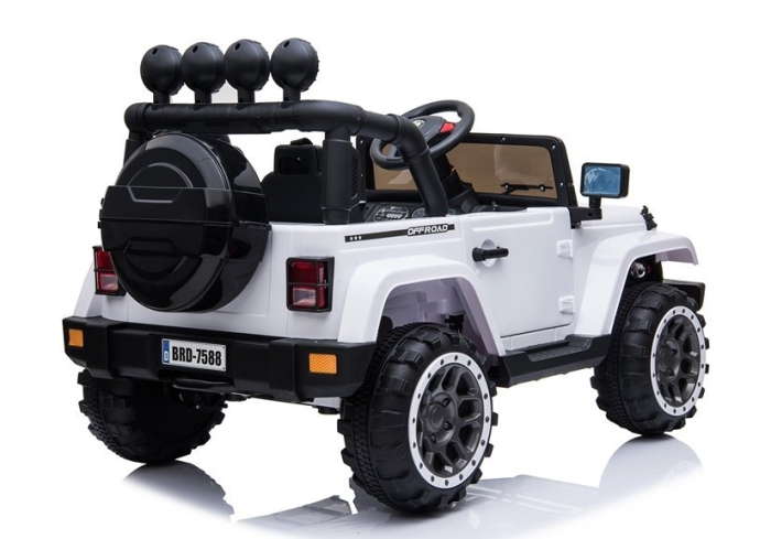 Mașină Electrică pentru Copii Jeep 4x4 12V 4x45W Alb [5]