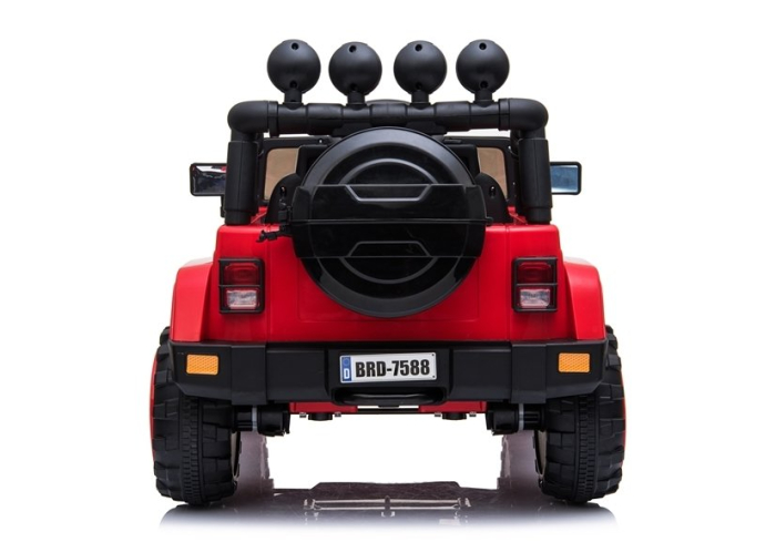 Mașină Electrică pentru Copii Jeep 4x4 12V 4x45W Roșu [5]
