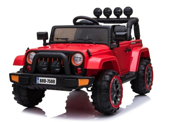 Mașină Electrică pentru Copii Jeep 4x4 12V 4x45W Roșu [3]