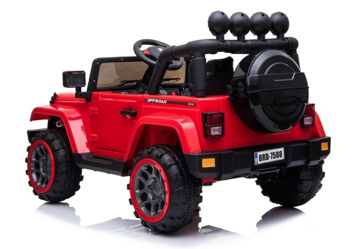 Mașină Electrică pentru Copii Jeep 4x4 12V 4x45W Roșu [4]