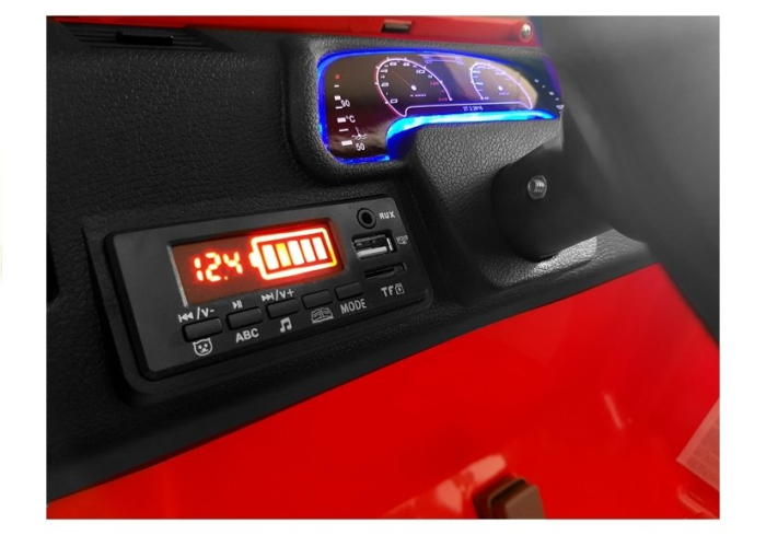 Mașină Electrică pentru Copii Jeep 12V Roșu [8]