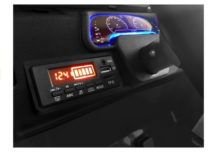 Mașină Electrică pentru Copii Jeep 12V Negru [7]