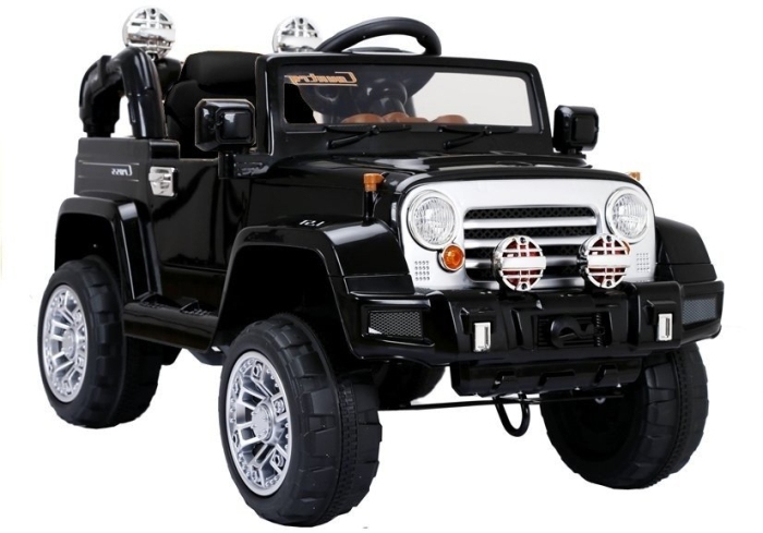Mașină Electrică pentru Copii Jeep 12V Negru [2]