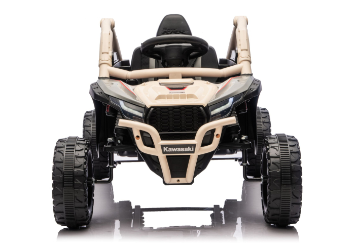 UTV Electric pentru Copii Kawasaki 24V Negru-Bej [3]