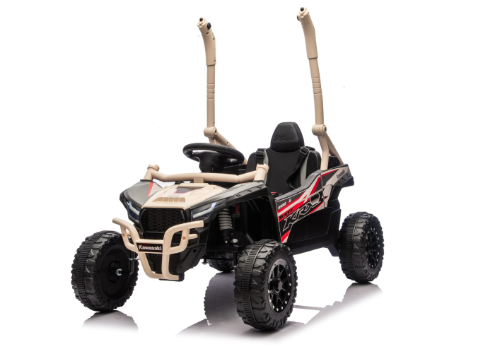 UTV Electric pentru Copii Kawasaki 24V Negru-Bej [8]