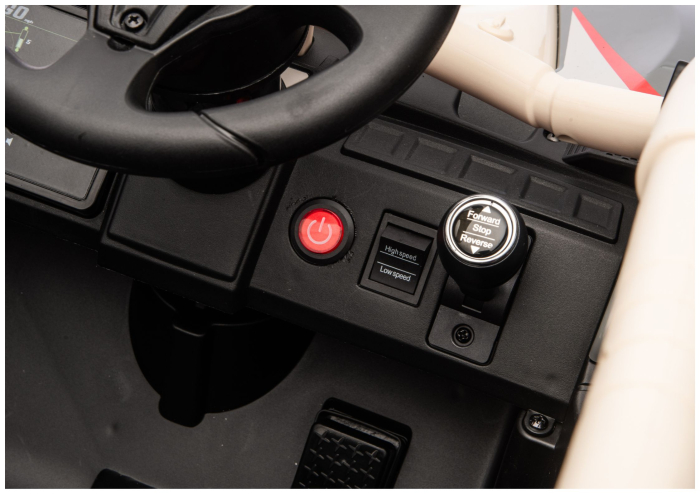 UTV Electric pentru Copii Kawasaki 24V Negru-Bej [11]