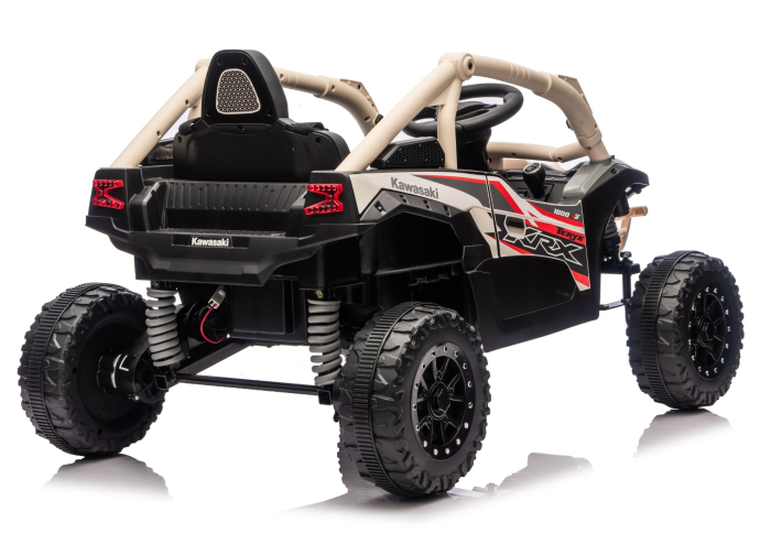 UTV Electric pentru Copii Kawasaki 24V Negru-Bej [6]
