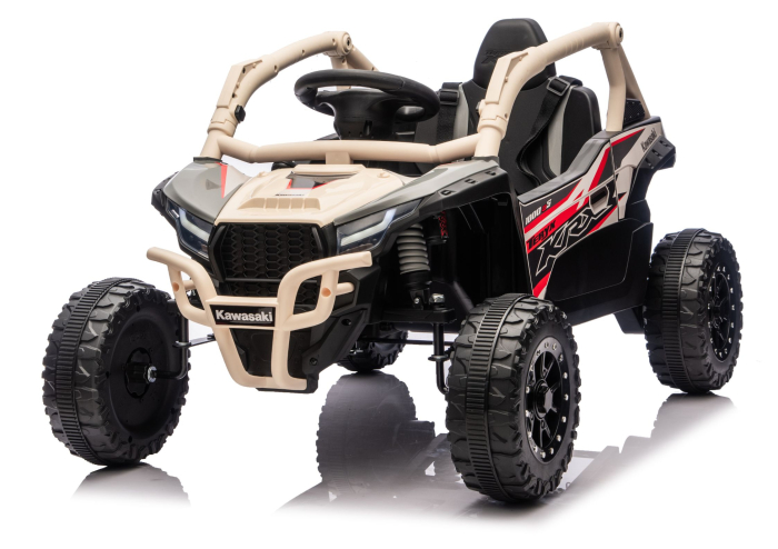 UTV Electric pentru Copii Kawasaki 24V Negru-Bej [2]