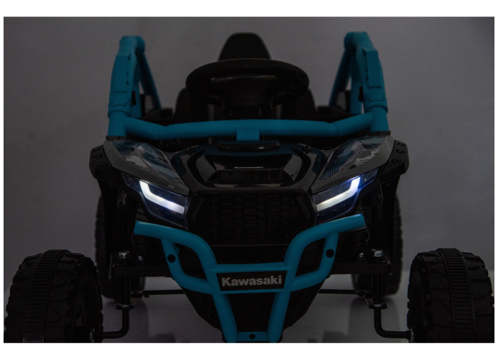 UTV Electric pentru Copii Kawasaki 24V Negru-Albastru [11]