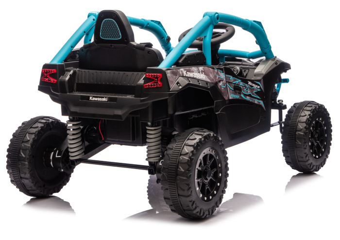 UTV Electric pentru Copii Kawasaki 24V Negru-Albastru [4]