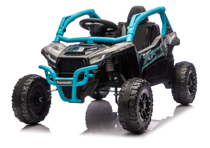 UTV Electric pentru Copii Kawasaki 24V Negru-Albastru [2]