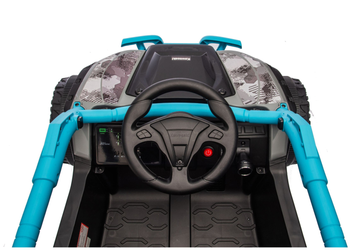 UTV Electric pentru Copii Kawasaki 24V Negru-Albastru [8]