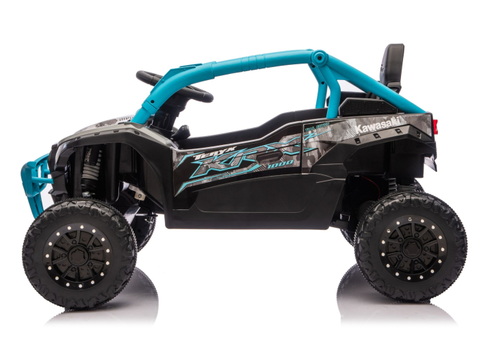 UTV Electric pentru Copii Kawasaki 24V Negru-Albastru [3]