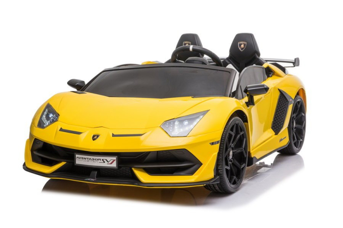 Mașină electrică pentru copii Lamborghini Aventador - Galbenă [3]