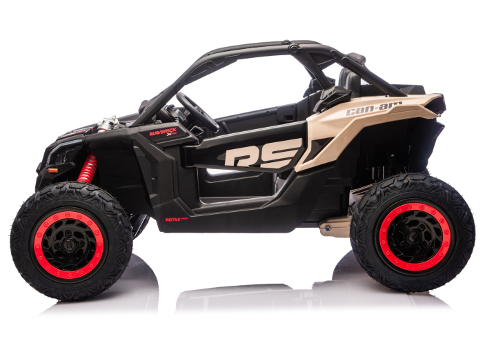 Buggy electric pentru copii CAN-AM Maverick Turbo RR STRONG AIR – 24V | 800W | Kaki [4]