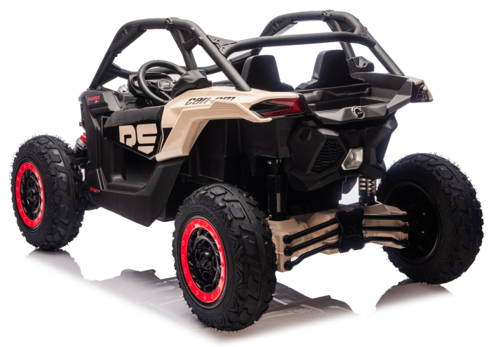 Buggy electric pentru copii CAN-AM Maverick Turbo RR STRONG AIR – 24V | 800W | Kaki [5]