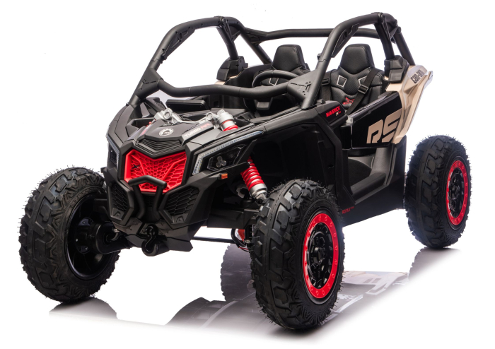 Buggy electric pentru copii CAN-AM Maverick Turbo RR STRONG AIR – 24V | 800W | Kaki [2]