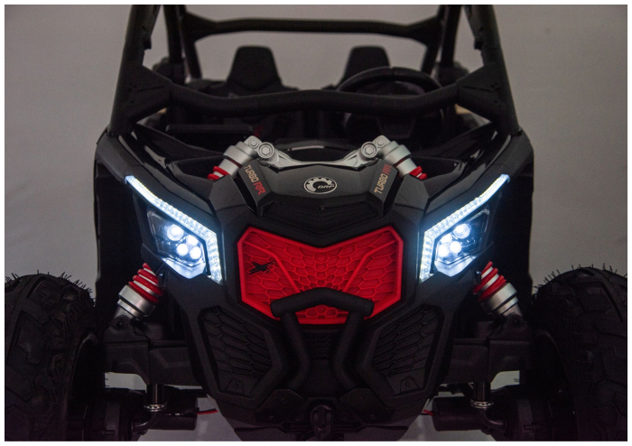 Buggy electric pentru copii CAN-AM Maverick Turbo RR STRONG AIR – 24V | 800W | Kaki [13]